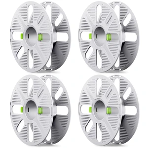 MarsWork Quick-Swap Reusable Spool for Refill Filament, Two-Finger Press Design, Compatible with Bambu Lab 3D Printers, 4 pcs MarsWork Quick-Swap Reusable Spool for Refill Filament, Two-Finger Press Design, Compatible with Bambu Lab 3D Printers, 4 pcs