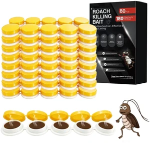 80 Pack Extra Strength Roach Killer Indoor Infestation Control, Slow-Acting Roach Gel Bait to Kill Most Cockroaches, Effective Cockroach Killer Indoor Home Use, Ready to Use Roach Bait Gel Repellent 80 Pack Extra Strength Roach Killer Indoor Infestation Control, Slow-Acting Roach Gel Bait to Kill Most Cockroaches, Effective Cockroach Killer Indoor Home Use, Ready to Use Roach Bait Gel Repellent