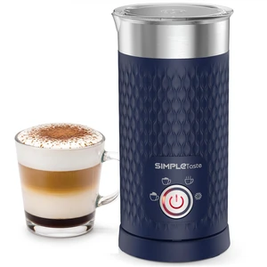 Milk Frother, 4-in-1 Electric Automatic Milk Steamer, Navy | Warm and Cold Foam Maker and Milk Warmer for Latte, Macchiato, Cappuccino, Hot Chocolate Milk Frother, 4-in-1 Electric Automatic Milk Steamer, Navy | Warm and Cold Foam Maker and Milk Warmer for Latte, Macchiato, Cappuccino, Hot Chocolate