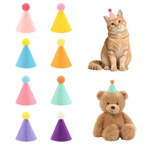 8 PCS Mini Party Hats for Stuffed Animals, Birthday Hats, Felt | Cone Birthday Hats Assorted Bulk Colorful, Party Animal Birthday Decorations Supplies for Dolls Dog Puppy Cat Kitten Rabbit 8 PCS Mini Party Hats for Stuffed Animals, Birthday Hats, Felt | Cone Birthday Hats Assorted Bulk Colorful, Party Animal Birthday Decorations Supplies for Dolls Dog Puppy Cat Kitten Rabbit