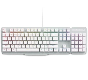 Wired Mechanical Gaming Keyboard, Full-Size 104 Keys, Aluminum Plate | PBT Shine-Through Keycaps with Number Pad, Pre-lubed Tactile Custom Switches, Anti-Ghosting RGB Backlit for Win/Mac Wired Mechanical Gaming Keyboard, Full-Size 104 Keys, Aluminum Plate | PBT Shine-Through Keycaps with Number Pad, Pre-lubed Tactile Custom Switches, Anti-Ghosting RGB Backlit for Win/Mac