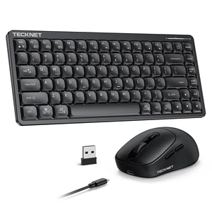 Compact Wireless Keyboard and Mouse Combo, 3-Mode Rechargeable | Slim, Lightweight and Quiet, Up to 5 Devices via Bluetooth, 2.4G or USB-C Wired, for Win/Mac, Ideal for Home Office & Travel Compact Wireless Keyboard and Mouse Combo, 3-Mode Rechargeable | Slim, Lightweight and Quiet, Up to 5 Devices via Bluetooth, 2.4G or USB-C Wired, for Win/Mac, Ideal for Home Office & Travel