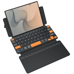Wireless Keyboard with Touchpad for Galaxy Z Fold 8/8 Ultra/7/6,Phones | Ultra Compact, Portable Travel, Dual-device Bluetooth, Adjustable Stand, Leather Cover, Keyboard with Trackpad, For iPad mini Wireless Keyboard with Touchpad for Galaxy Z Fold 8/8 Ultra/7/6,Phones | Ultra Compact, Portable Travel, Dual-device Bluetooth, Adjustable Stand, Leather Cover, Keyboard with Trackpad, For iPad mini