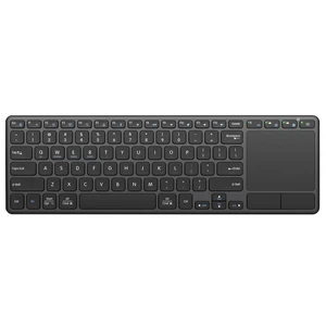 Rechargeable Wireless Keyboard with Touchpad-QWERTY | Multi-Device Computer Keyboard with Trackpad 2.4G and Bluetooth Wireless Touch TV Keyboard for PC/Laptop/Tablet/Smart TV Rechargeable Wireless Keyboard with Touchpad-QWERTY | Multi-Device Computer Keyboard with Trackpad 2.4G and Bluetooth Wireless Touch TV Keyboard for PC/Laptop/Tablet/Smart TV