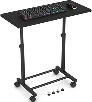 Mobile Keyboard Tray with Mouse Pad, Adjustable Keyboard Stand | 5-Level Height Adjustment 21.6"-31.1", Keyboard Rolling Under-Desk Extender with Lockable Casters for Home Office Mobile Keyboard Tray with Mouse Pad, Adjustable Keyboard Stand | 5-Level Height Adjustment 21.6"-31.1", Keyboard Rolling Under-Desk Extender with Lockable Casters for Home Office