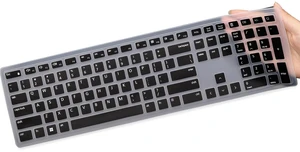 Keyboard Cover for Dell Pro KM5221W KM7321W & Pro KB500 Keyboard, Dell Pro KM5221W Desktop Keyboard Cover Protector-Black Keyboard Cover for Dell Pro KM5221W KM7321W & Pro KB500 Keyboard, Dell Pro KM5221W Desktop Keyboard Cover Protector-Black