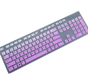 Dell Keyboard Protector Skin Cover - Compatible with Dell Desktop KM636 KB216, Optiplex 5250 3050 3240 5460 7450 7050, Inspiron AIO 3475 3670 3477 - Purple Ombre Dell Keyboard Protector Skin Cover - Compatible with Dell Desktop KM636 KB216, Optiplex 5250 3050 3240 5460 7450 7050, Inspiron AIO 3475 3670 3477 - Purple Ombre