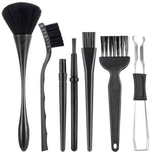 7 Pcs Anti Static Brush Set with Keycap Puller, PC Computer Electronics Keyboard Cleaning Kit, Nylon Keyboard Cleaning Brush Cleaner for Mechanical Keyboard, PCB, Camera, Car Vents 7 Pcs Anti Static Brush Set with Keycap Puller, PC Computer Electronics Keyboard Cleaning Kit, Nylon Keyboard Cleaning Brush Cleaner for Mechanical Keyboard, PCB, Camera, Car Vents