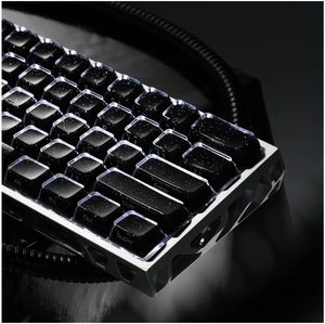 XVX Starry Side-Printed Translucent Black Crystal MDA Profile Keycap Set (Sparkle Finish), 122-Keys Double Shot PC+ABS for MX Switches & ANSI Layout Mechanical Keyboards-Black XVX Starry Side-Printed Translucent Black Crystal MDA Profile Keycap Set (Sparkle Finish), 122-Keys Double Shot PC+ABS for MX Switches & ANSI Layout Mechanical Keyboards-Black