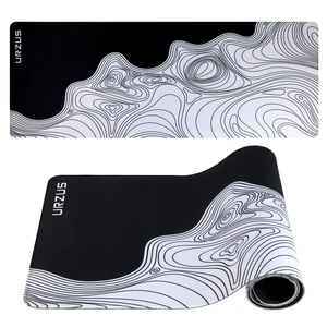 Large Black and White Gaming Mouse Pad, Waterproof Desk Mat for Keyboard and Mouse, Stitched Edge Mousepad with Non-Slip Rubber Base, 31.5x11.8 inch Desk Pad for Home and Office Large Black and White Gaming Mouse Pad, Waterproof Desk Mat for Keyboard and Mouse, Stitched Edge Mousepad with Non-Slip Rubber Base, 31.5x11.8 inch Desk Pad for Home and Office