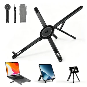 Portable Laptop Stand for Desk & Travel 0.47in Ultra-Slim 10-15.6" | Foldable Aluminum Laptop Riser, Adjustable Computer Holder for Office Home College fit MacBook Neo Air iPad Tablet - Grey Portable Laptop Stand for Desk & Travel 0.47in Ultra-Slim 10-15.6" | Foldable Aluminum Laptop Riser, Adjustable Computer Holder for Office Home College fit MacBook Neo Air iPad Tablet - Grey
