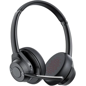 wireless headset with mic for work, noise cancelling headphones with mic | Bluetooth 5.4 Over-Ear Headphones, Multipoint Connection, Noise-Reducing Mic for Work, Mobile,Laptop, Zoom & Office Black wireless headset with mic for work, noise cancelling headphones with mic | Bluetooth 5.4 Over-Ear Headphones, Multipoint Connection, Noise-Reducing Mic for Work, Mobile,Laptop, Zoom & Office Black