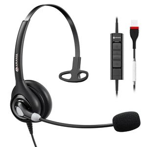 USB Headset with Microphone (A600MONO) Noise Cancelling, Inline Volume & Mute Control, USB-A & USB-C Compatible for Computer, Laptop, Mac, Zoom, Teams, Skype USB Headset with Microphone (A600MONO) Noise Cancelling, Inline Volume & Mute Control, USB-A & USB-C Compatible for Computer, Laptop, Mac, Zoom, Teams, Skype