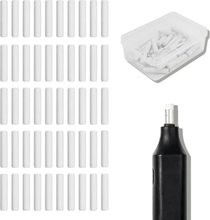Electric Eraser Compatible with Derwent, Replacement Erasers Electric Refills Fit for Derwent, Electric Eraser for Drawing Artists Painting, Eraser Refills Electric Artist Tool, 50PCS(Eraser Only) Electric Eraser Compatible with Derwent, Replacement Erasers Electric Refills Fit for Derwent, Electric Eraser for Drawing Artists Painting, Eraser Refills Electric Artist Tool, 50PCS(Eraser Only)