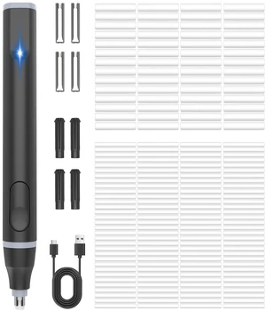 Electric Eraser, USB C Rechargeable Pencil Eraser with 220 Eraser Refills | 2 Eraser Sizes, Comfort Grip Art Eraser for Drawing, Ideal for Artists, Students, Sketch, Engineers, Black Electric Eraser, USB C Rechargeable Pencil Eraser with 220 Eraser Refills | 2 Eraser Sizes, Comfort Grip Art Eraser for Drawing, Ideal for Artists, Students, Sketch, Engineers, Black