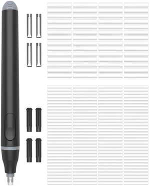 Electric Eraser, Battery Operated Pencil Eraser with 220 Refills | 2 Eraser Sizes, Comfort Grip Electric Eraser for Drawing, Art Erasers for Artists, Students, Sketch & Engineers, Black Electric Eraser, Battery Operated Pencil Eraser with 220 Refills | 2 Eraser Sizes, Comfort Grip Electric Eraser for Drawing, Art Erasers for Artists, Students, Sketch & Engineers, Black