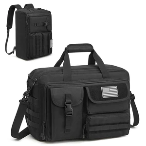 17.3" Laptop Messenger Bag for Men, 3-in-1 Tactical Work Backpack | Large for Travel Weekender Trip, Crossbody Shoulder Bag, Black 17.3" Laptop Messenger Bag for Men, 3-in-1 Tactical Work Backpack | Large for Travel Weekender Trip, Crossbody Shoulder Bag, Black