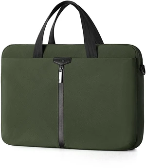 17.3 Inch Laptop Bag for Men Women, Lightweight Computer Bag Laptop Briefcase with Shoulder Strap, Water-Resistant Laptop Shoulder Bag Work Bag Business Travel Office, Olive Green 17.3 Inch Laptop Bag for Men Women, Lightweight Computer Bag Laptop Briefcase with Shoulder Strap, Water-Resistant Laptop Shoulder Bag Work Bag Business Travel Office, Olive Green