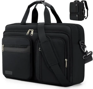 3 In 1 Laptop Bag for Men 17.3 IN Computer Bag, Black | Water-Repellent Backpack/ Crossbody /Satchel Bag, Messenger Bag for Business Travel Office 3 In 1 Laptop Bag for Men 17.3 IN Computer Bag, Black | Water-Repellent Backpack/ Crossbody /Satchel Bag, Messenger Bag for Business Travel Office