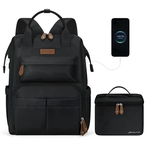 15.6-17.3" Laptop Backpack with Lunch Box, Work Bag for Women Men | 25l Capacity, 3-5h Thermal Insulation, Usb & Type-C Ports, Anti-Theft Design, Water-Resistant. Ideal For Travel, School,Nurse 15.6-17.3" Laptop Backpack with Lunch Box, Work Bag for Women Men | 25l Capacity, 3-5h Thermal Insulation, Usb & Type-C Ports, Anti-Theft Design, Water-Resistant. Ideal For Travel, School,Nurse