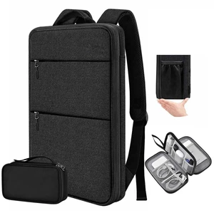 Slim Expandable Laptop Backpack with Small Case,Black | Fits most 15-16 inch Notebooks, Water Resistant Computer Bag for College Business for Men Women Slim Expandable Laptop Backpack with Small Case,Black | Fits most 15-16 inch Notebooks, Water Resistant Computer Bag for College Business for Men Women