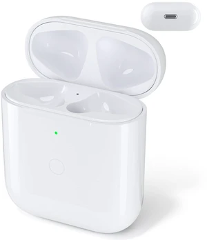 Replacement Charging Case Compatible with AirPods 1st/2nd Gen | Supports Bluetooth Pairing and Sync Button, Light-ning charging port and wireless charging(earbuds not included) Replacement Charging Case Compatible with AirPods 1st/2nd Gen | Supports Bluetooth Pairing and Sync Button, Light-ning charging port and wireless charging(earbuds not included)