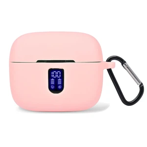 Premium Silicone Case for TAGRY X08 Wireless Earbuds with Carabiner. (Pink) Premium Silicone Case for TAGRY X08 Wireless Earbuds with Carabiner. (Pink)