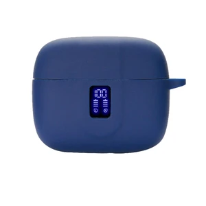 Earbuds Case Compatible with TAGRY X08 Wireless Headphone, Silicon Protective Cover with Keychain, with Window for LED Display, Blue Earbuds Case Compatible with TAGRY X08 Wireless Headphone, Silicon Protective Cover with Keychain, with Window for LED Display, Blue