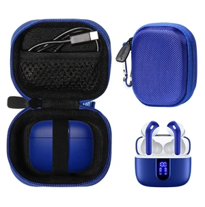 Case for TAGRY X08 Bluetooth Headphones True Wireless Earbuds 60H, mesh Pocket for Charge Cable (Blue) Case for TAGRY X08 Bluetooth Headphones True Wireless Earbuds 60H, mesh Pocket for Charge Cable (Blue)