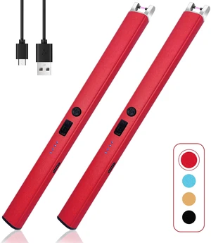 2 PCS Candle Lighter,Windproof Flameless Rechargeable Electric Lighter | LED Power Display,Safety Switch,Upgraded Plasma,USB charging,for Birthday Camping BBQ 2 PCS Candle Lighter,Windproof Flameless Rechargeable Electric Lighter | LED Power Display,Safety Switch,Upgraded Plasma,USB charging,for Birthday Camping BBQ