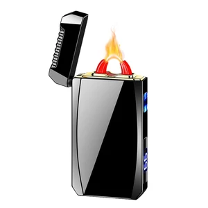 Rechargeable Electric Lighter USB C Electronic Lighters High Power Flame Arc Plasma Lighter Windproof Camping Lighters with Long Battery Life for Home and Outdoor (Black) Rechargeable Electric Lighter USB C Electronic Lighters High Power Flame Arc Plasma Lighter Windproof Camping Lighters with Long Battery Life for Home and Outdoor (Black)