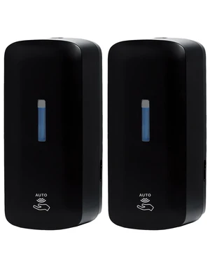 Automatic Soap Dispenser (2-Pack) with Extra Large 40 oz. Capacity (Liquid/Gel) - Wall Mounted Hand Soap or Touchless Hand Sanitizer Unit for Commercial or Home Bathrooms - ADA Compliant (Black) Automatic Soap Dispenser (2-Pack) with Extra Large 40 oz. Capacity (Liquid/Gel) - Wall Mounted Hand Soap or Touchless Hand Sanitizer Unit for Commercial or Home Bathrooms - ADA Compliant (Black)