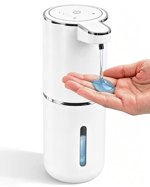 Automatic Soap Dispenser Touchless, USB Rechargeable Hand Soap Dispenser, 4 Adjustable Soap Levels, IPX5 Waterproof, 12.8oz/380ml, Countertop or Wall Mounted for Bathroom and Kitchen, White Automatic Soap Dispenser Touchless, USB Rechargeable Hand Soap Dispenser, 4 Adjustable Soap Levels, IPX5 Waterproof, 12.8oz/380ml, Countertop or Wall Mounted for Bathroom and Kitchen, White