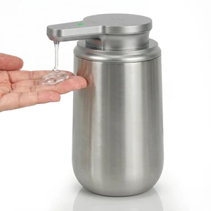 Automatic Liquid Soap Dispenser Touchless - 10.5 Oz, Stainless Steel | 2 Adjustable Dispensing Modes, Self-Cleaning, Rechargeable Dish and Hand Soap Dispenser for Kitchen and Bathroom Countertop Automatic Liquid Soap Dispenser Touchless - 10.5 Oz, Stainless Steel | 2 Adjustable Dispensing Modes, Self-Cleaning, Rechargeable Dish and Hand Soap Dispenser for Kitchen and Bathroom Countertop