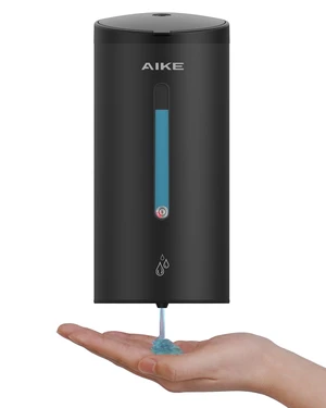 Classic Automatic Soap Dispenser,25oz for Bathroom,Matteblack AK1205E | 5-Level Adjustable and Savety Key for Commercial(4*AA Batteries Not Included),No-drill and Screw Wall Mount for Space-Saving Classic Automatic Soap Dispenser,25oz for Bathroom,Matteblack AK1205E | 5-Level Adjustable and Savety Key for Commercial(4*AA Batteries Not Included),No-drill and Screw Wall Mount for Space-Saving