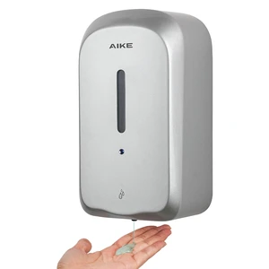 Liquid Automatic Soap Dispenser,33.8oz Capacity for Bathroom,Silver | 5-Level Adjustable and Savety Key for Commercial(4*AA Batteries Not Included),Screw Wall Mount for Space-Saving,AK1226S Liquid Automatic Soap Dispenser,33.8oz Capacity for Bathroom,Silver | 5-Level Adjustable and Savety Key for Commercial(4*AA Batteries Not Included),Screw Wall Mount for Space-Saving,AK1226S