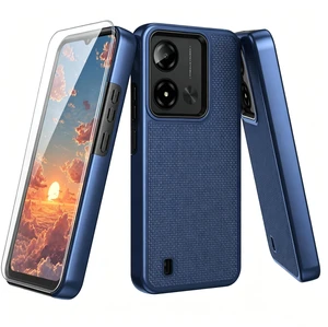 for Cloud Mobile Stratus C8 Prime Phone Case with Screen Protector Blue | Dual Layer Heavy Duty Military Grade Shockproof Corner Cover for Cloud Mobile Stratus C8 Prime for Cloud Mobile Stratus C8 Prime Phone Case with Screen Protector Blue | Dual Layer Heavy Duty Military Grade Shockproof Corner Cover for Cloud Mobile Stratus C8 Prime