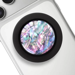 Clear Crystal Natural Sea Shell Mother of Pearl Magnetic Phone Grip Compatible with MagsafeCollapsible Mobile Phones Stand Holder for Smartphone Tablet Cell Phone Accessory - Purple Clear Crystal Natural Sea Shell Mother of Pearl Magnetic Phone Grip Compatible with MagsafeCollapsible Mobile Phones Stand Holder for Smartphone Tablet Cell Phone Accessory - Purple