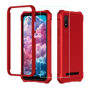Case for Cloud Mobile Stratus C8 with Screen Protector Red | Cloud Stractus C8 Case Front Silicone Bumper+Tempered Glass+Hard Plastick Full Body Military Grade Protection Design Red Case for Cloud Mobile Stratus C8 with Screen Protector Red | Cloud Stractus C8 Case Front Silicone Bumper+Tempered Glass+Hard Plastick Full Body Military Grade Protection Design Red