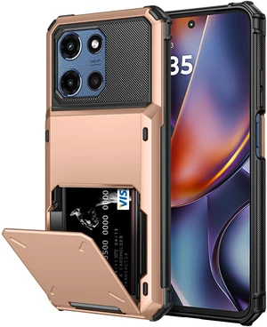 for Moto G 2026/2025 /Play 2026 Phone Case Wallet with Card Holder | Dual Layer Heavy Duty Shockproof Drop Protective, Hidden Flip 4-Card Slots Slim Pocket Phone Case for Women Men-Rose Gold for Moto G 2026/2025 /Play 2026 Phone Case Wallet with Card Holder | Dual Layer Heavy Duty Shockproof Drop Protective, Hidden Flip 4-Card Slots Slim Pocket Phone Case for Women Men-Rose Gold