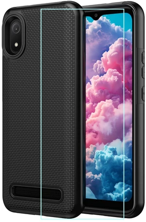 Phone Case for Cloud Mobile Stratus C8 with Screen Protector Black | Cloud Stratus C8 Case Slim Fit Dual Layer Silicone Shockproof Rugged Corner Military Grade Protection Heavy Duty Design Black Phone Case for Cloud Mobile Stratus C8 with Screen Protector Black | Cloud Stratus C8 Case Slim Fit Dual Layer Silicone Shockproof Rugged Corner Military Grade Protection Heavy Duty Design Black