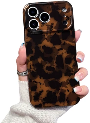 Cute Phone Case for iPhone 17 Pro Case Cheetah Leopard Print-Brown | Full Camera Protective,Trendy Amber Tortoise Shell Pattern,Shockproof Cool Retro Aesthetic Cover for Women Girl Men Cute Phone Case for iPhone 17 Pro Case Cheetah Leopard Print-Brown | Full Camera Protective,Trendy Amber Tortoise Shell Pattern,Shockproof Cool Retro Aesthetic Cover for Women Girl Men