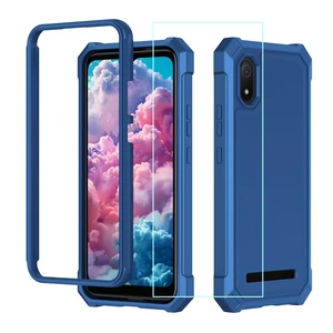 Case for Cloud Mobile Stratus C8 with Screen Protector Blue | Cloud Stractus C8 Case Front Silicone Bumper+Tempered Glass+Hard Plastick Full Body Military Grade Protection Design Blue Case for Cloud Mobile Stratus C8 with Screen Protector Blue | Cloud Stractus C8 Case Front Silicone Bumper+Tempered Glass+Hard Plastick Full Body Military Grade Protection Design Blue