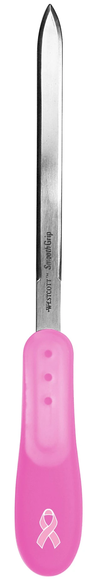 9" Stainless Steel Letter Opener for Breast Cancer Awareness, Pink 9" Stainless Steel Letter Opener for Breast Cancer Awareness, Pink