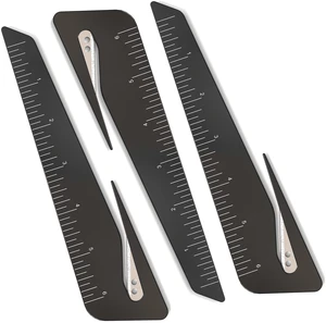 Letter Opener & Ruler Combo, Black, 3 Pack | Ergonomic Extended Grip | 2-in-1 Envelope Opener & Ruler | Pencil Cup Ready | 3-Pack Value Letter Opener & Ruler Combo, Black, 3 Pack | Ergonomic Extended Grip | 2-in-1 Envelope Opener & Ruler | Pencil Cup Ready | 3-Pack Value