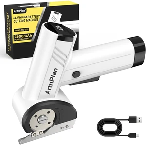 Cardboard Cutter, Electric Scissors Cutter Tool Rotary Box with LED Display | Rechargeable Electric Cox Cutter with 4 Speed Adjustable for Fabric, Carpet, Leather Cardboard Cutter, Electric Scissors Cutter Tool Rotary Box with LED Display | Rechargeable Electric Cox Cutter with 4 Speed Adjustable for Fabric, Carpet, Leather