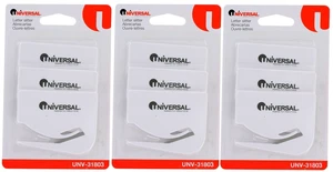 Letter Slitter Hand Letter Opener w/Concealed Blade, 2 1/2", White, Pack of 9 Letter Slitter Hand Letter Opener w/Concealed Blade, 2 1/2", White, Pack of 9