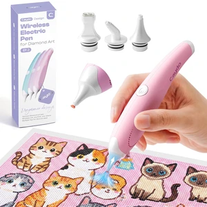 Electric Diamond Art Pen for Diamond Pating,Ergonomic Vacuum Art Tool | Pink, No Wax Need, 3PCS Replacment Tips, Comfort Grip, Time-Saving Vacuum Pick-Up, DIY Diamond Art Accessories for Adults Electric Diamond Art Pen for Diamond Pating,Ergonomic Vacuum Art Tool | Pink, No Wax Need, 3PCS Replacment Tips, Comfort Grip, Time-Saving Vacuum Pick-Up, DIY Diamond Art Accessories for Adults