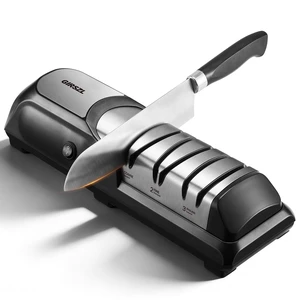 Kitchen Professional Electric Knife Sharpener: 3-Stage 100% Diamond Abrasives Knife Sharpeners with 15° Precision Angle Electric Steel Sharpening Tool to Restore/Polish Chef Knives Kitchen Professional Electric Knife Sharpener: 3-Stage 100% Diamond Abrasives Knife Sharpeners with 15° Precision Angle Electric Steel Sharpening Tool to Restore/Polish Chef Knives