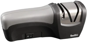 50029 Compact Electric Knife Sharpener , Stainless , Kitchen Knife 2 Stage Sharpener , Electric & Manual , Blade Guide , Quick Sharpening & Polishing , Straight Edge Blades , Handheld 120 V 50029 Compact Electric Knife Sharpener , Stainless , Kitchen Knife 2 Stage Sharpener , Electric & Manual , Blade Guide , Quick Sharpening & Polishing , Straight Edge Blades , Handheld 120 V